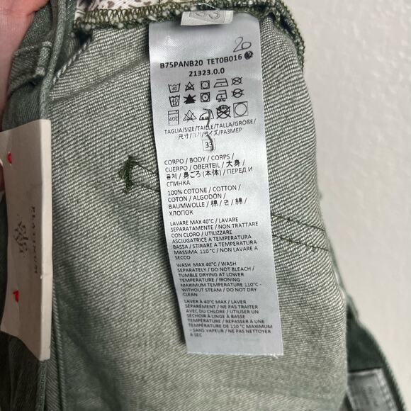 Eleventy Platinum Men's Green Straight Leg Denim Jeans Size 33 NWT - Picture 7 of 7